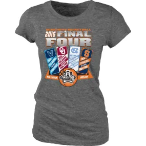 2016 Final Four March Madness Basketball Houston Ticket Women T-Shirt