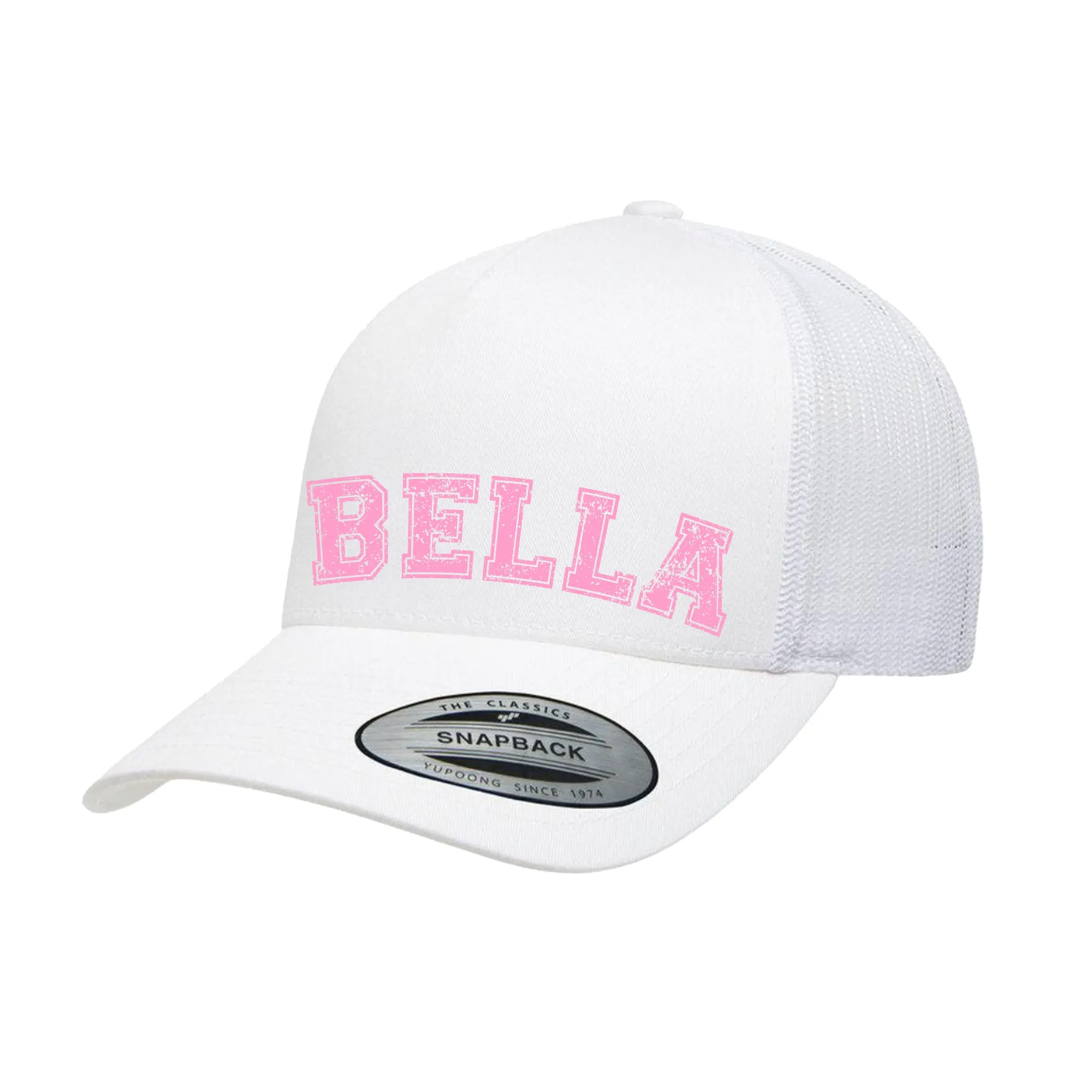 ADULT Personalized Hat - Distressed Varsity Name