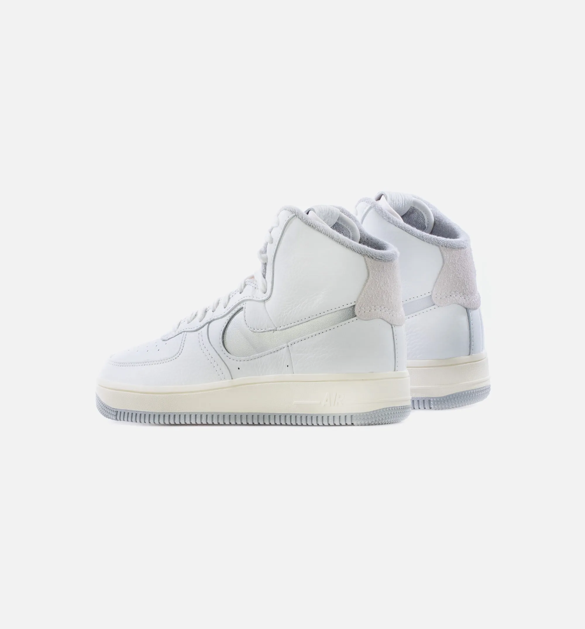 Air Force 1 High Sculpt Silver Womens Lifestyle Shoe - White/Silver