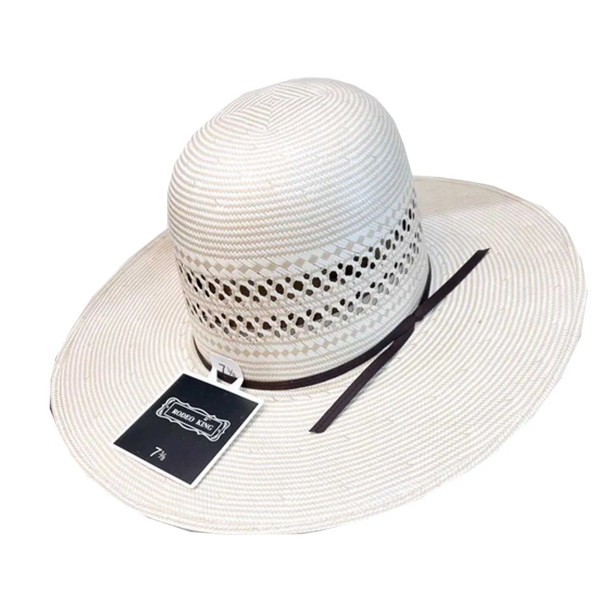 Alboum Hat Co Rodeo King Open Range Straw Hat