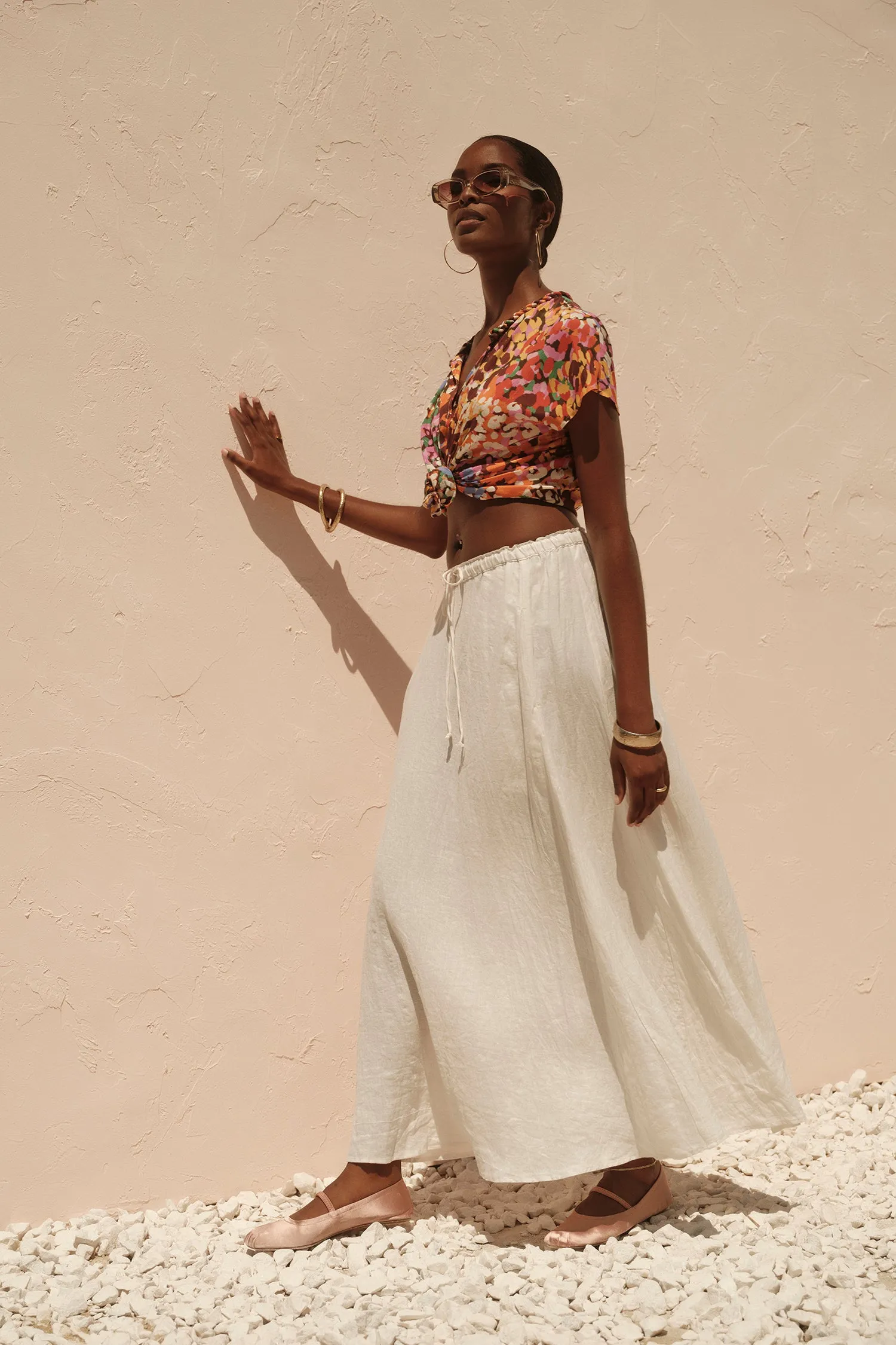 BAILEY LINEN MAXI SKIRT