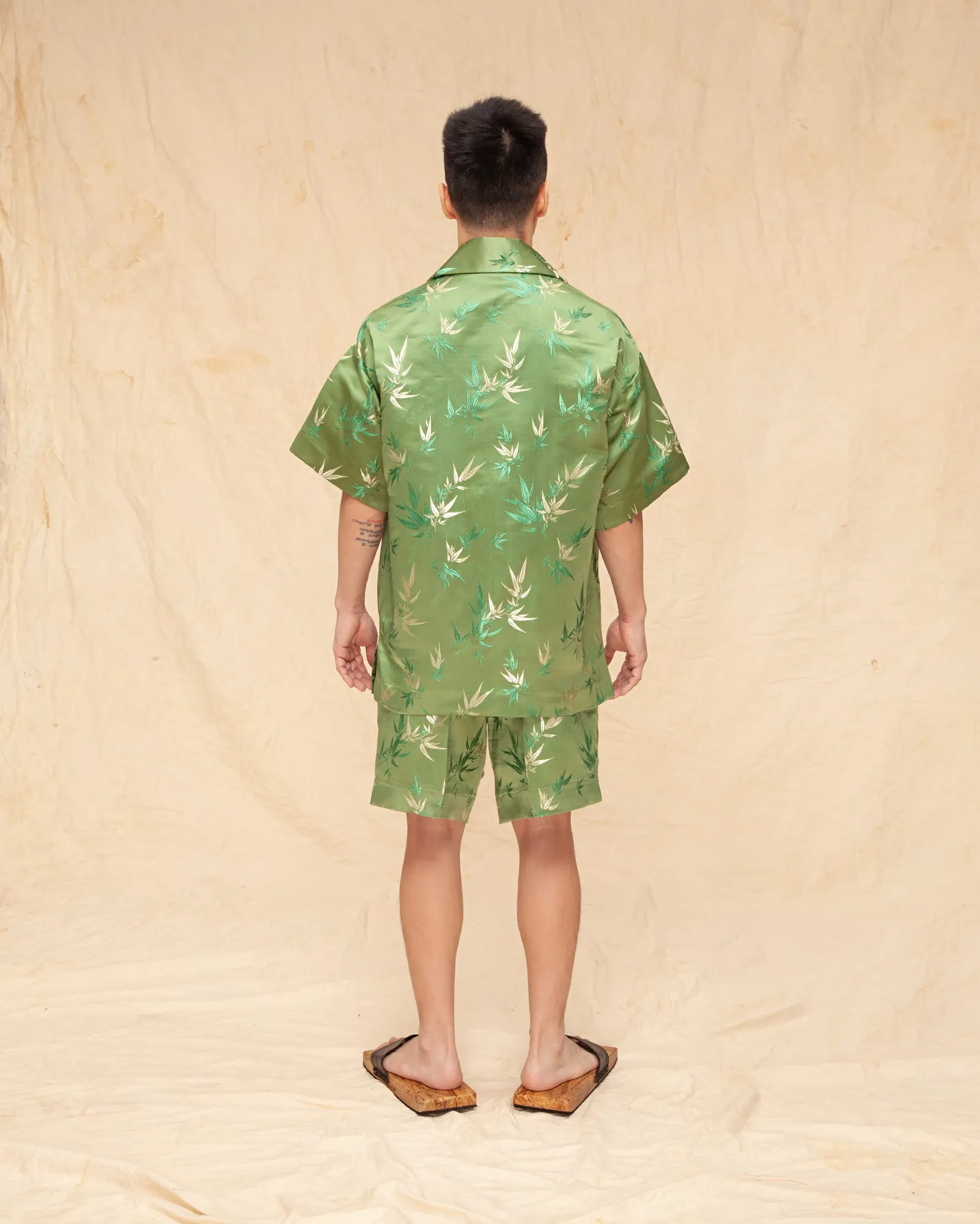 Baju Pantai Tenun Buluh (Sage)