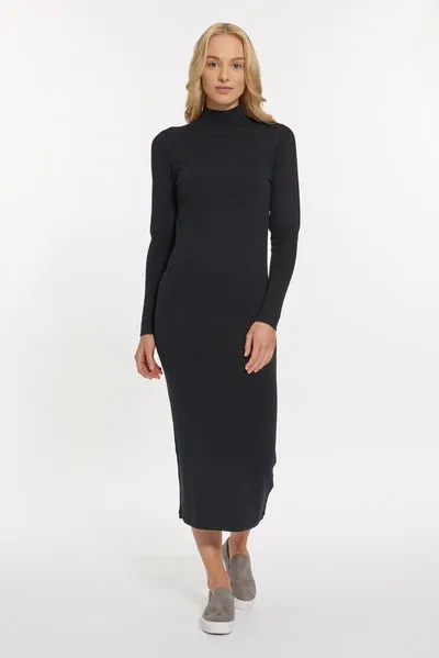 Chelsea Mock Dress - Black Heather