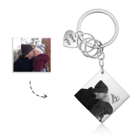 Customized Photo Calendar & Name Engraving Keychain