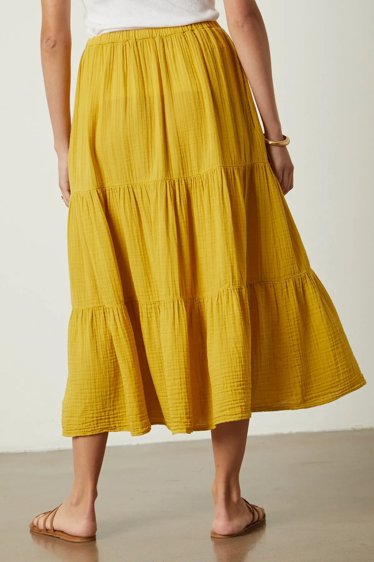 DANIELLE COTTON GAUZE TIERED SKIRT