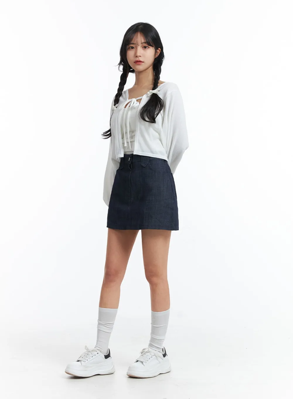 Denim Mini Skirt OJ426