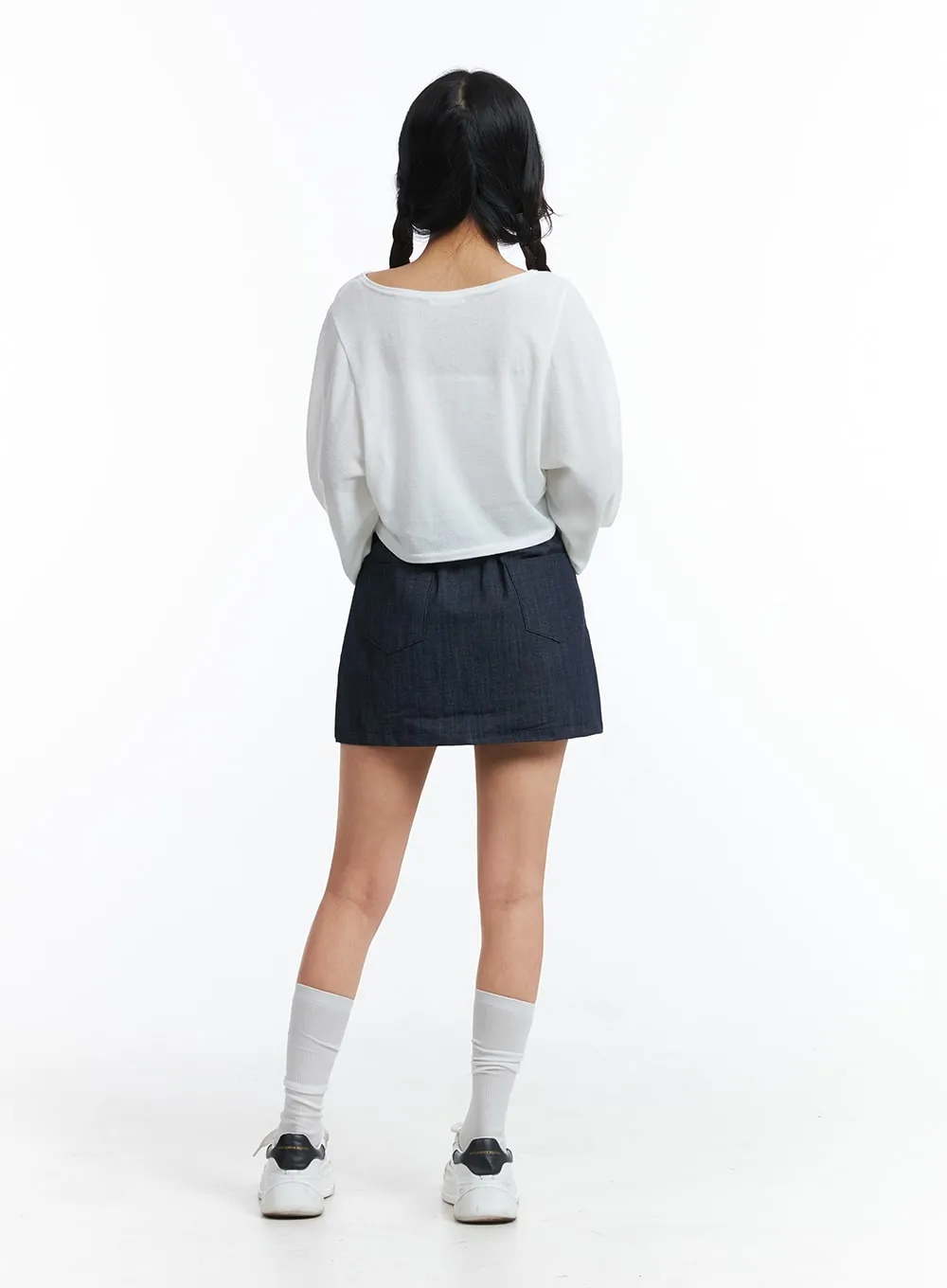 Denim Mini Skirt OJ426