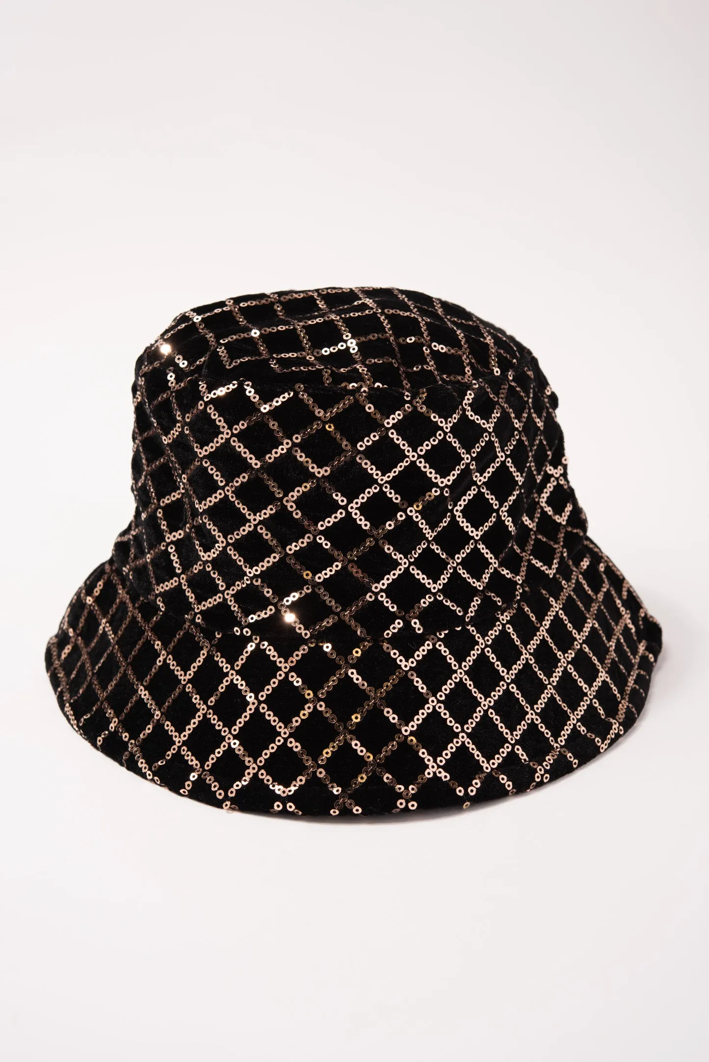 Diamond Sequin Bucket Hat