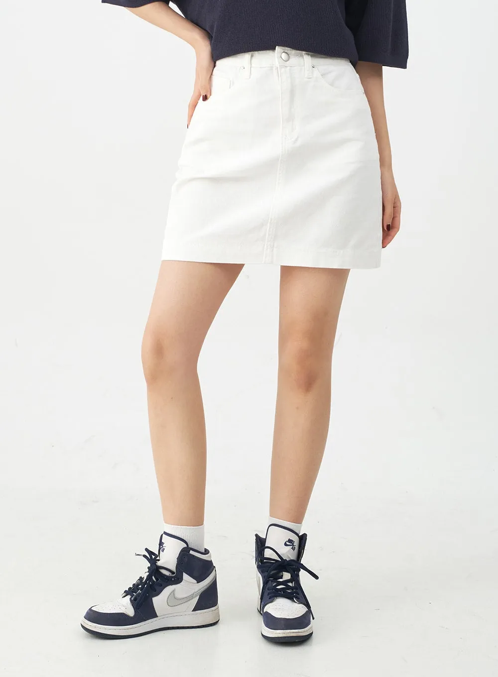 Everyday A Line Cotton Skirt CJ10