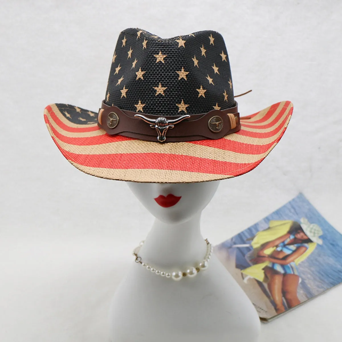 Explore More  Collection - US Flag Print Paper Cloth Hat