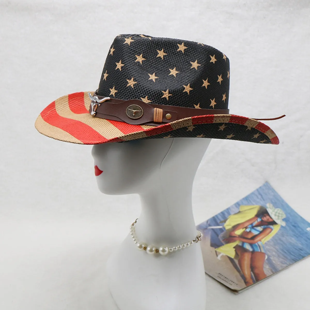 Explore More  Collection - US Flag Print Paper Cloth Hat