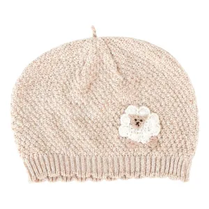 Hoppetta Organic Cotton Hat Beige Sheep Newborn-85cm