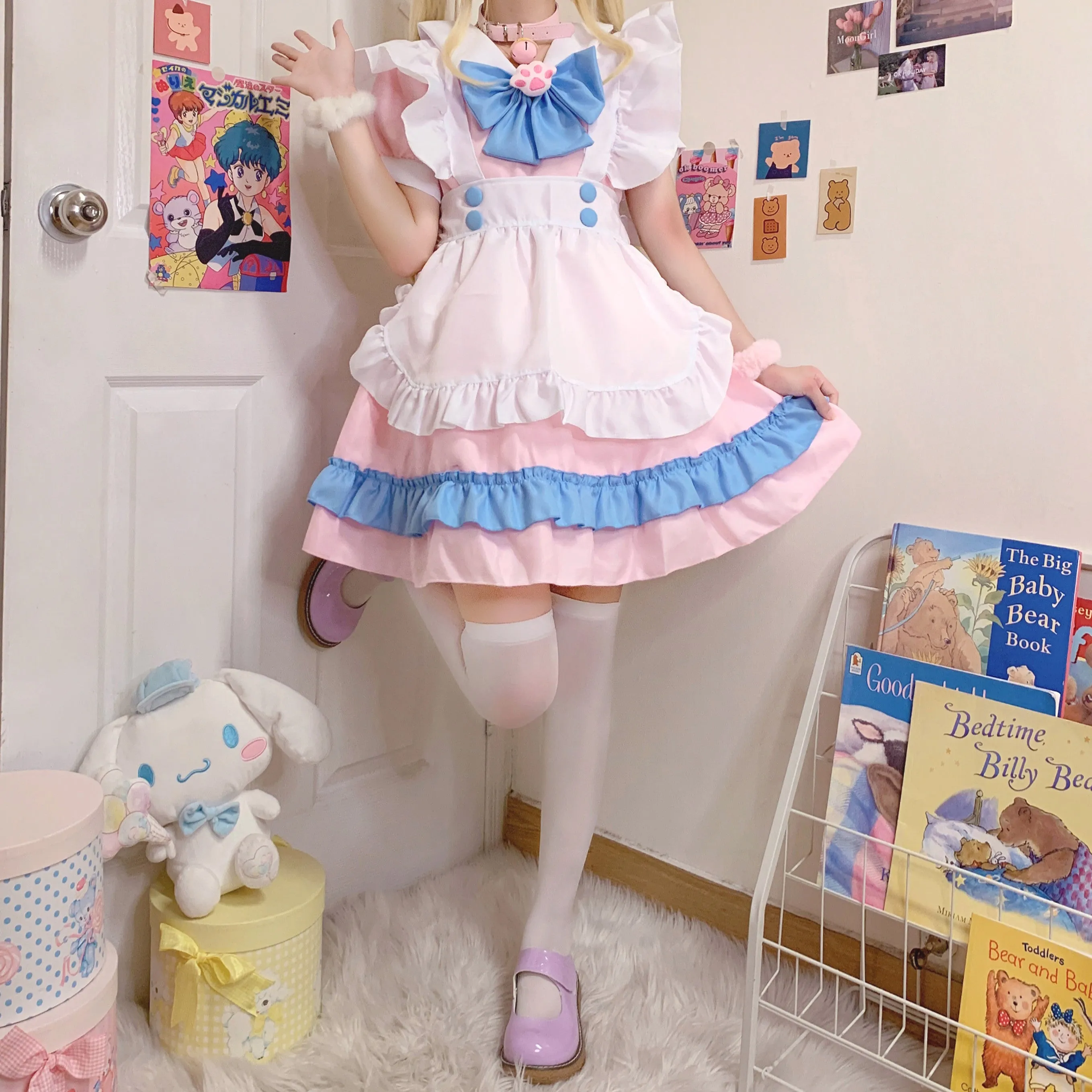 Lolita Maid Peach Dress AD210154