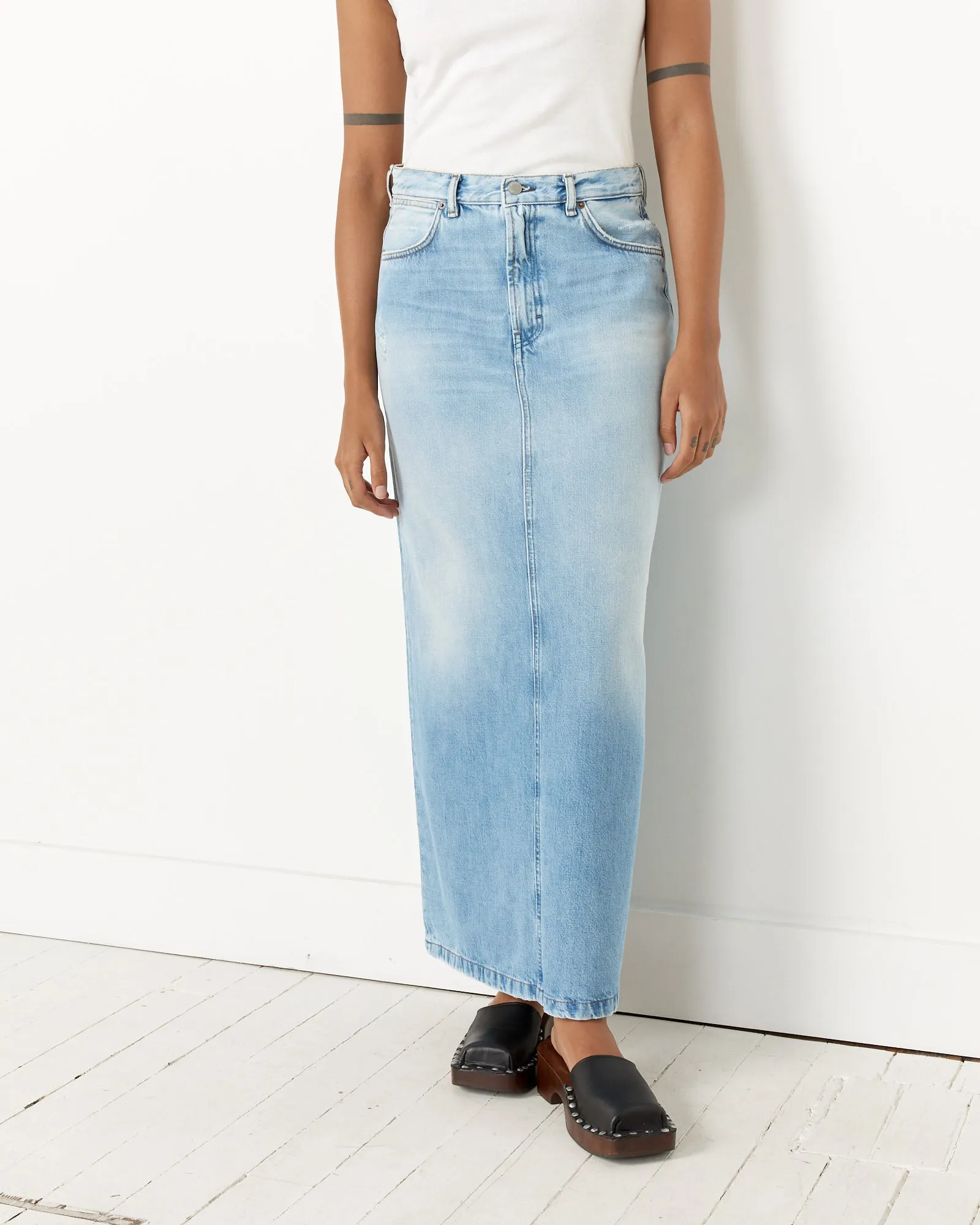 Long Denim Skirt