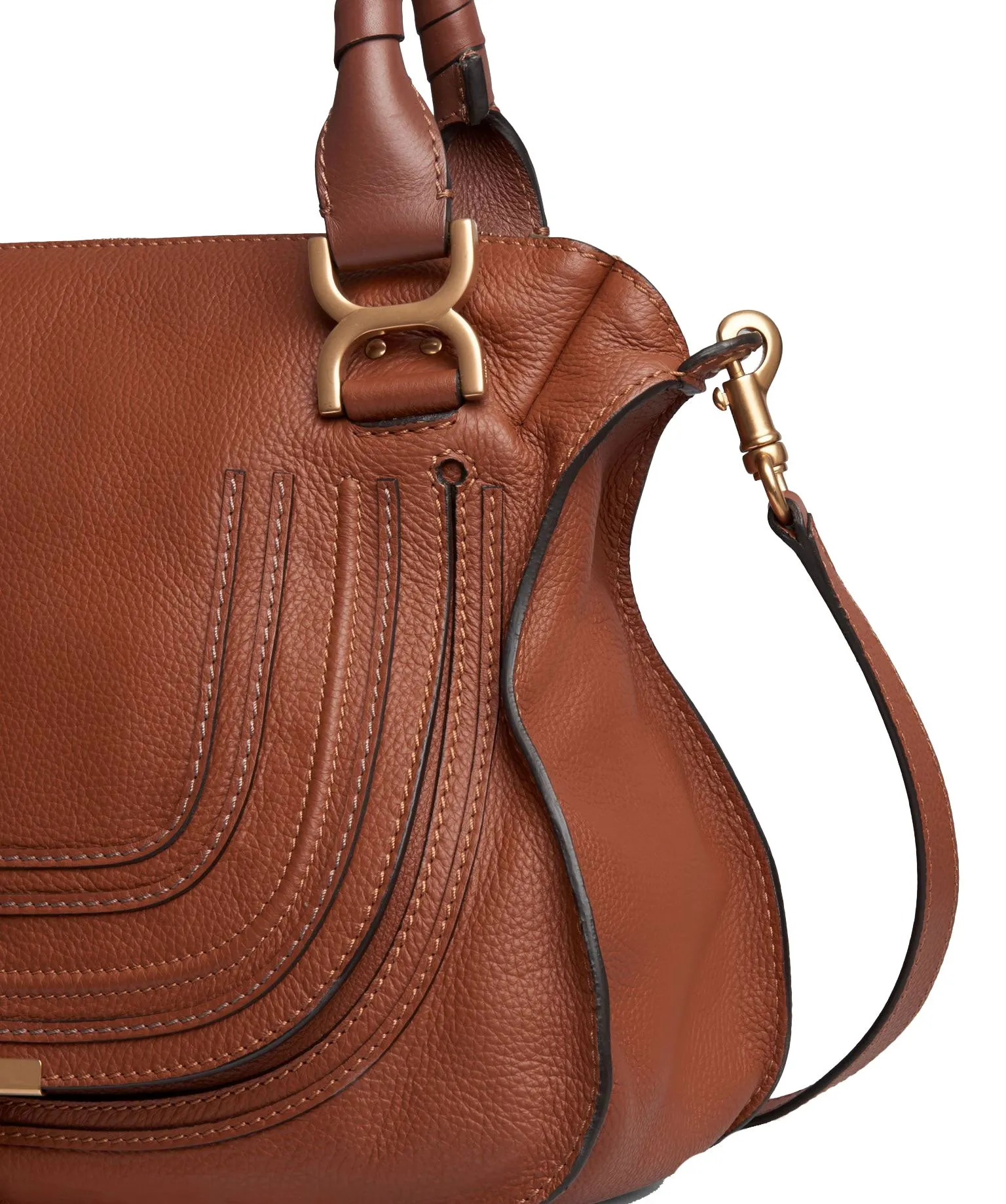 Marcie Small Double Calf, Tan