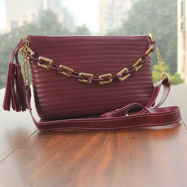 Maroon Shoulder Bag for women