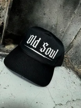 OLD SOUL CURVED BILL BLACK HAT