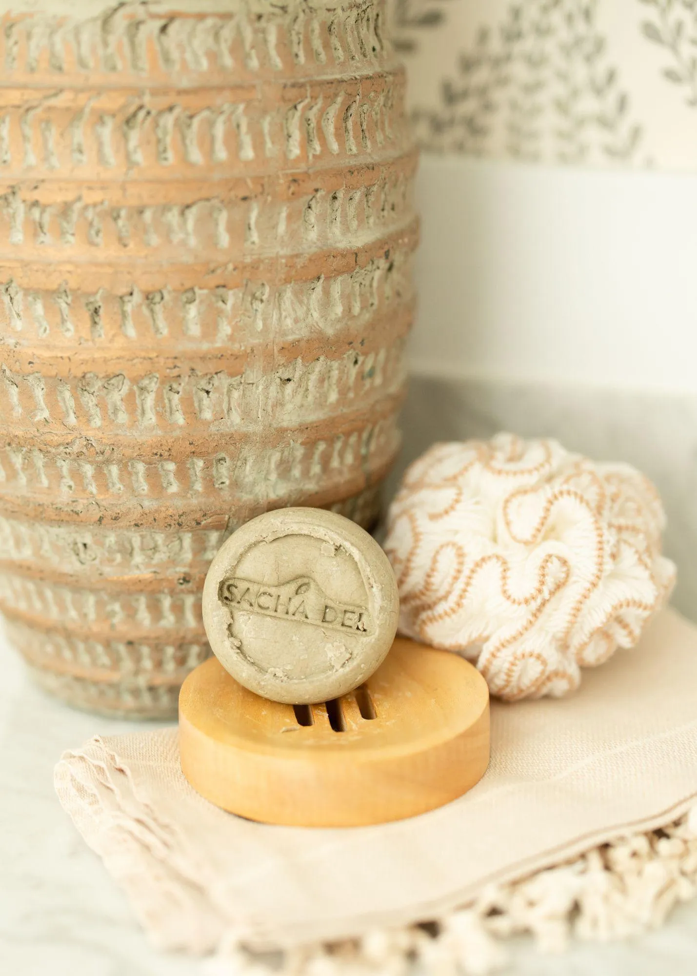 Organic Cotton Shower Pouf