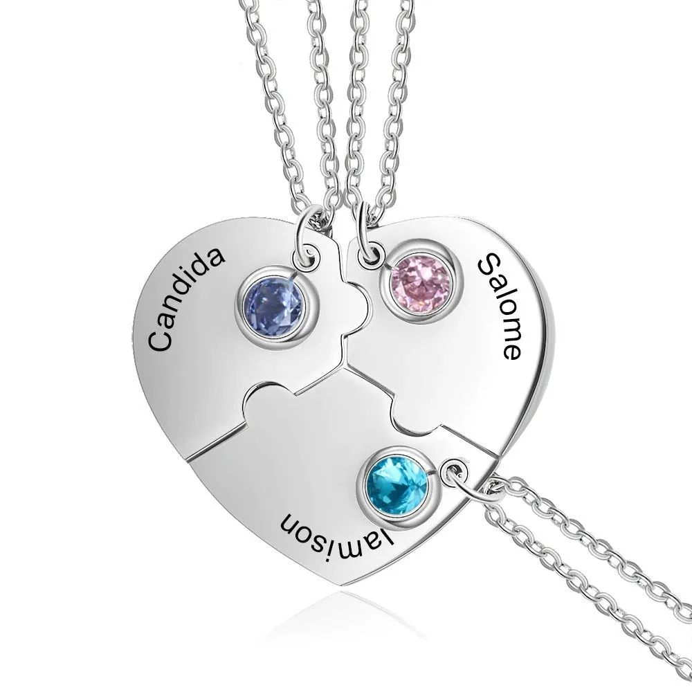 Personalized Stainless Steel Heart Necklace