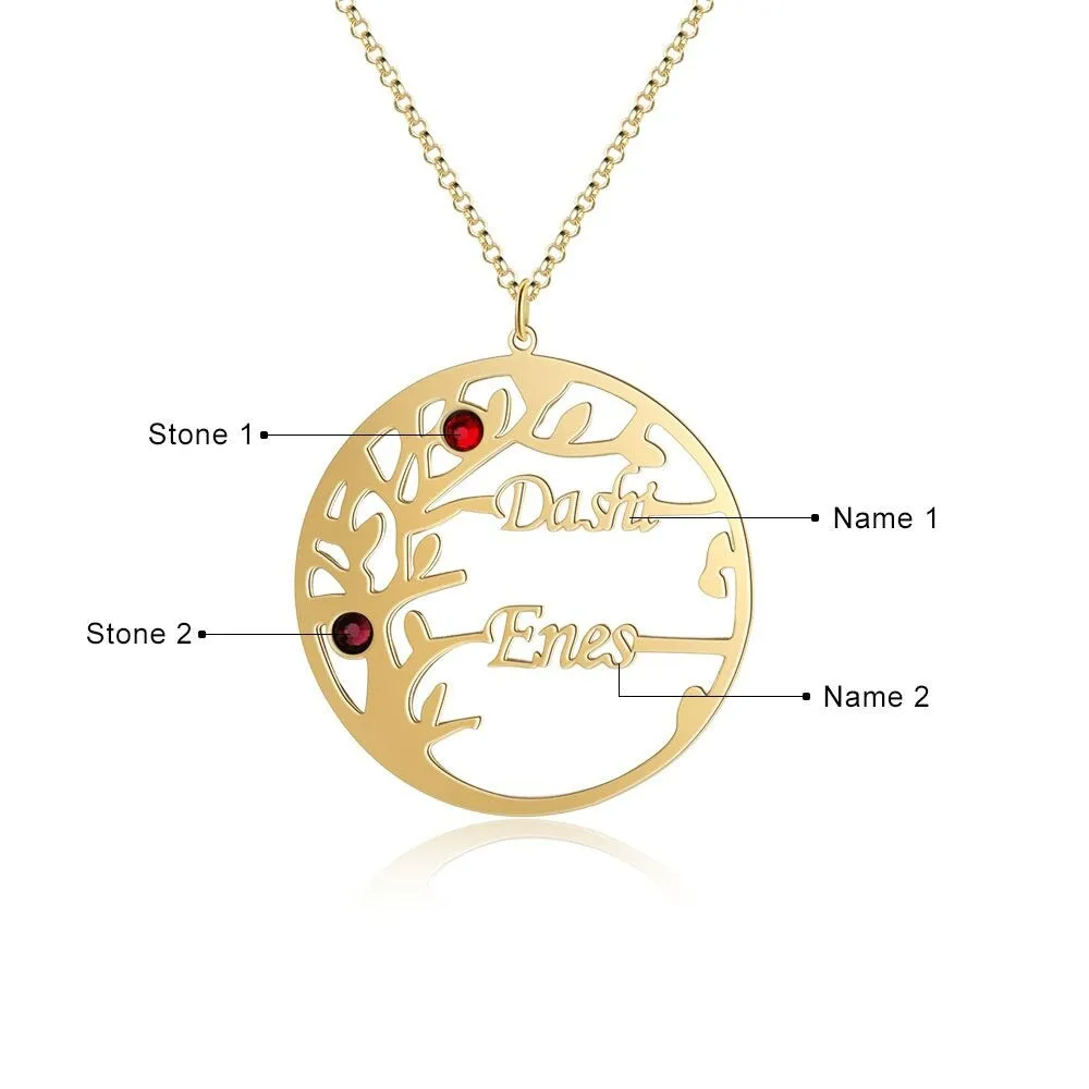 Personalized Tree of Life Necklace