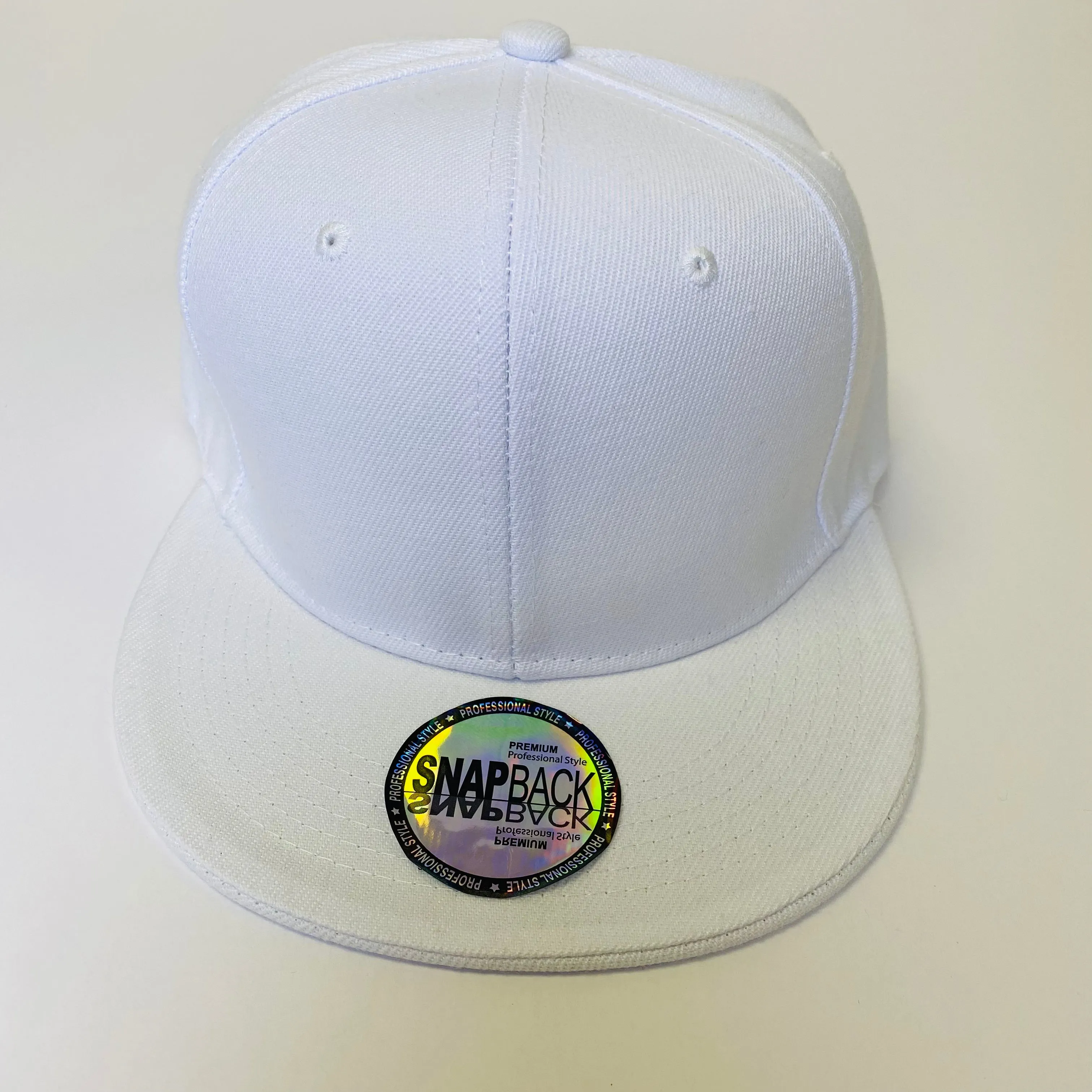 Plain Snapback 5 Panel Hat