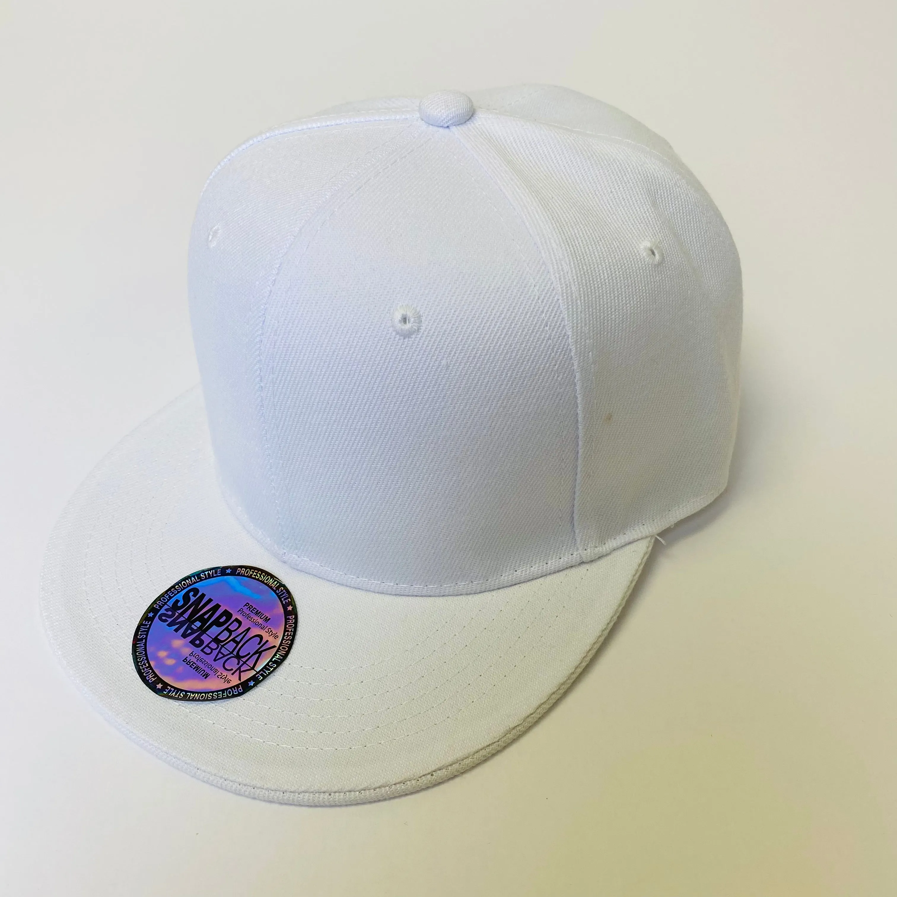 Plain Snapback 5 Panel Hat