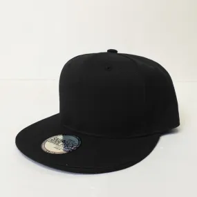 Plain Snapback 5 Panel Hat