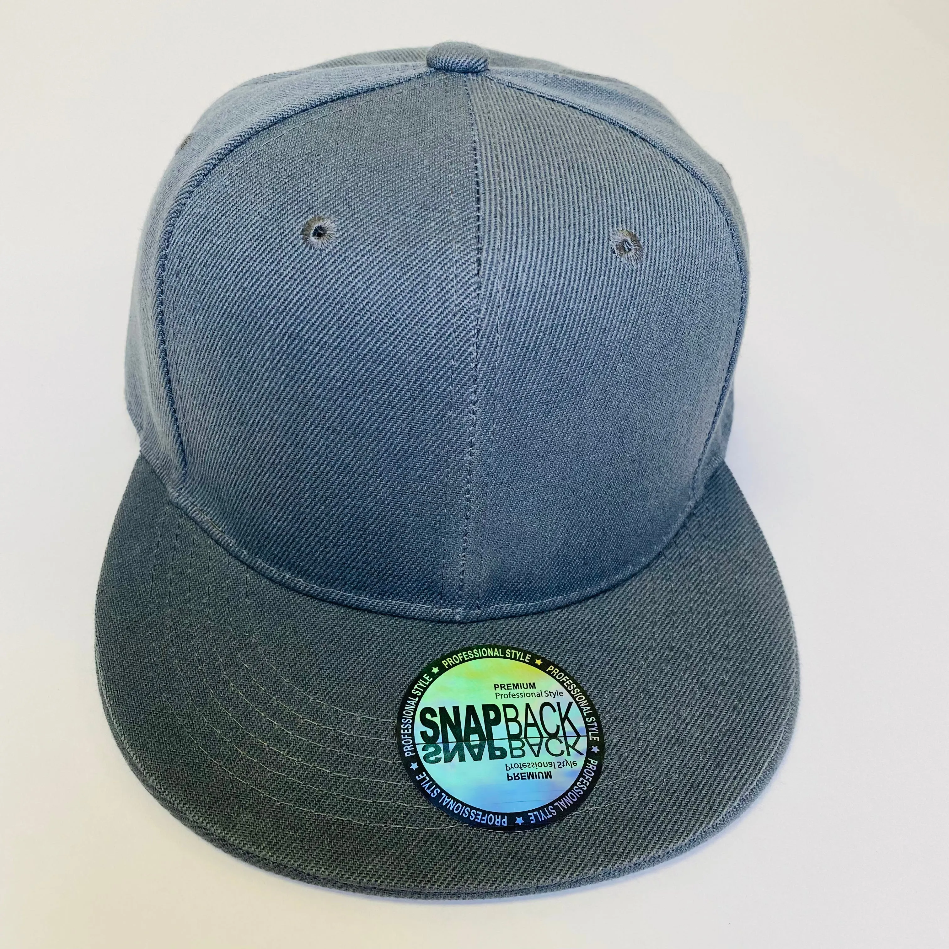 Plain Snapback 5 Panel Hat