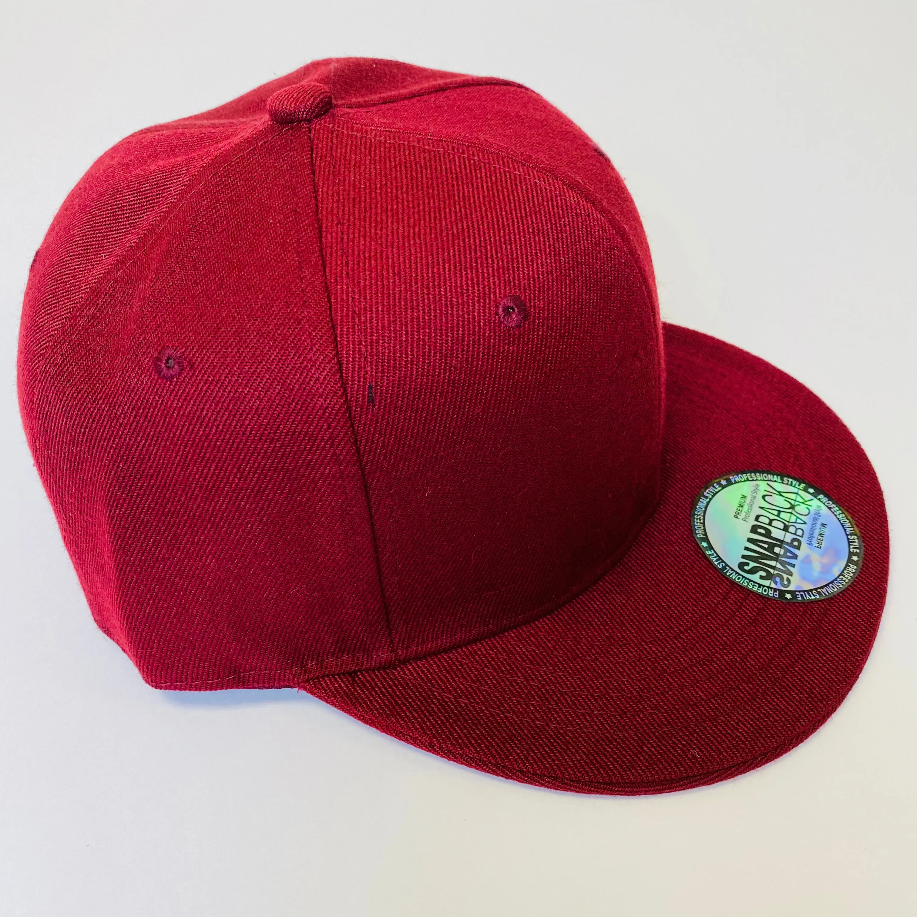 Plain Snapback 5 Panel Hat