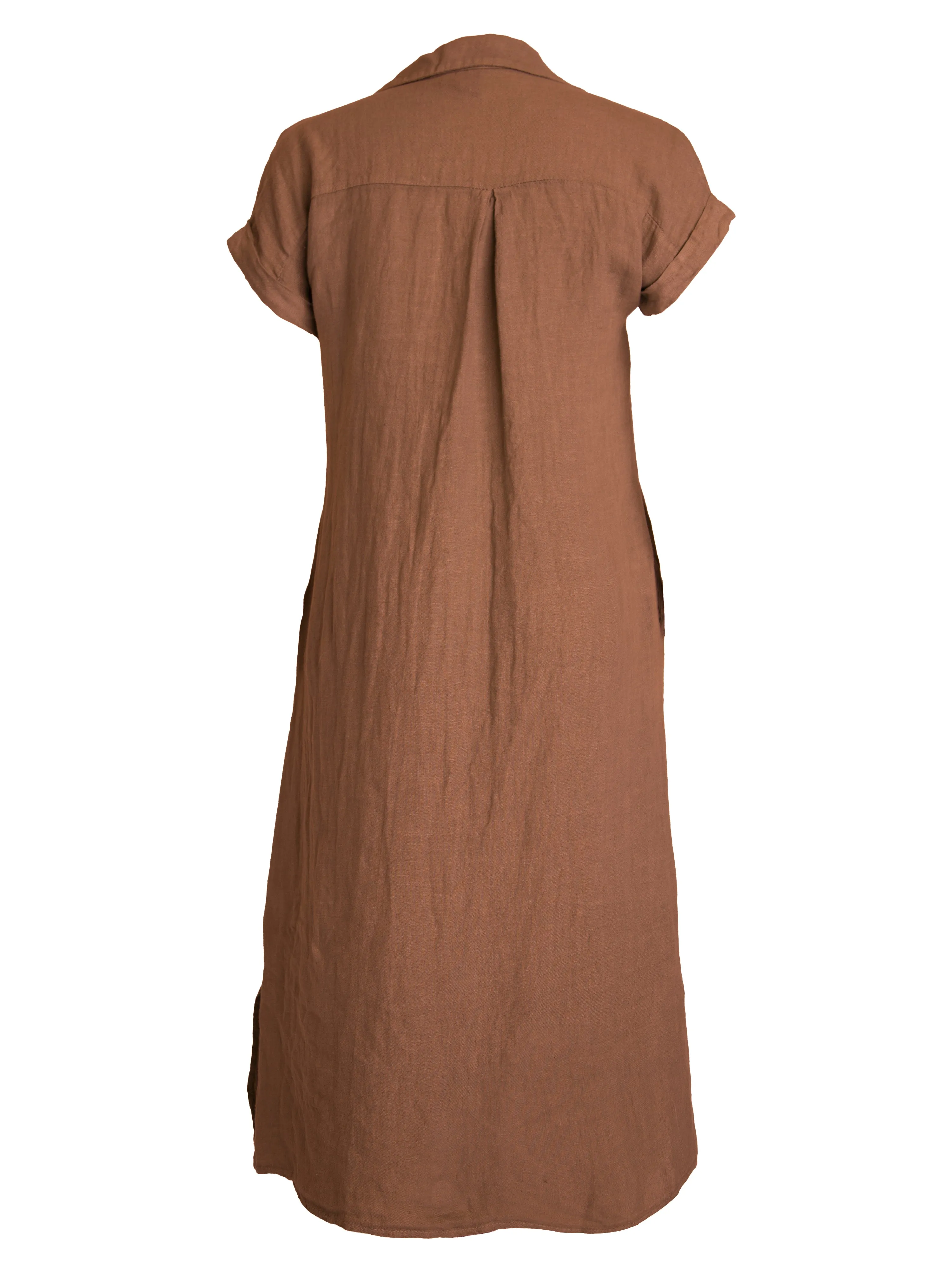 POLETTE Leinenkleid - Mocca Mousse