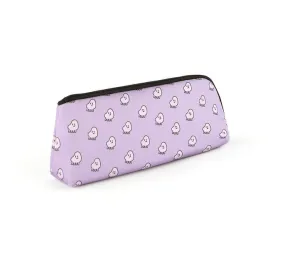 Purple Characters Graphic Pencil Cases Stationery Zipper School 19cm Office Cosmetics Pouches Artists Designer Prints Gifts Bags Purses Students Girls Cute Teens Inner Pocket