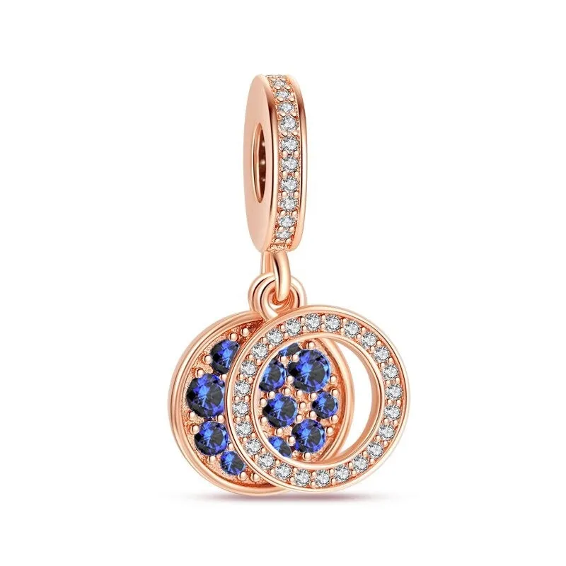 Round Zircon Shiny Stylish Bead For Women DIY Jewelry