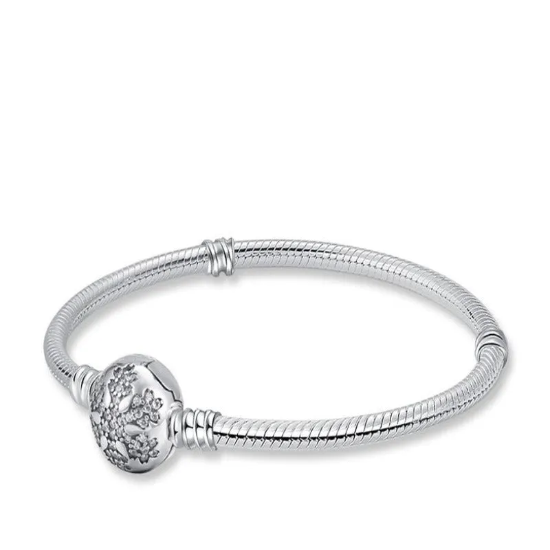 Sterling Silver Round Bracelet For Girls And Women