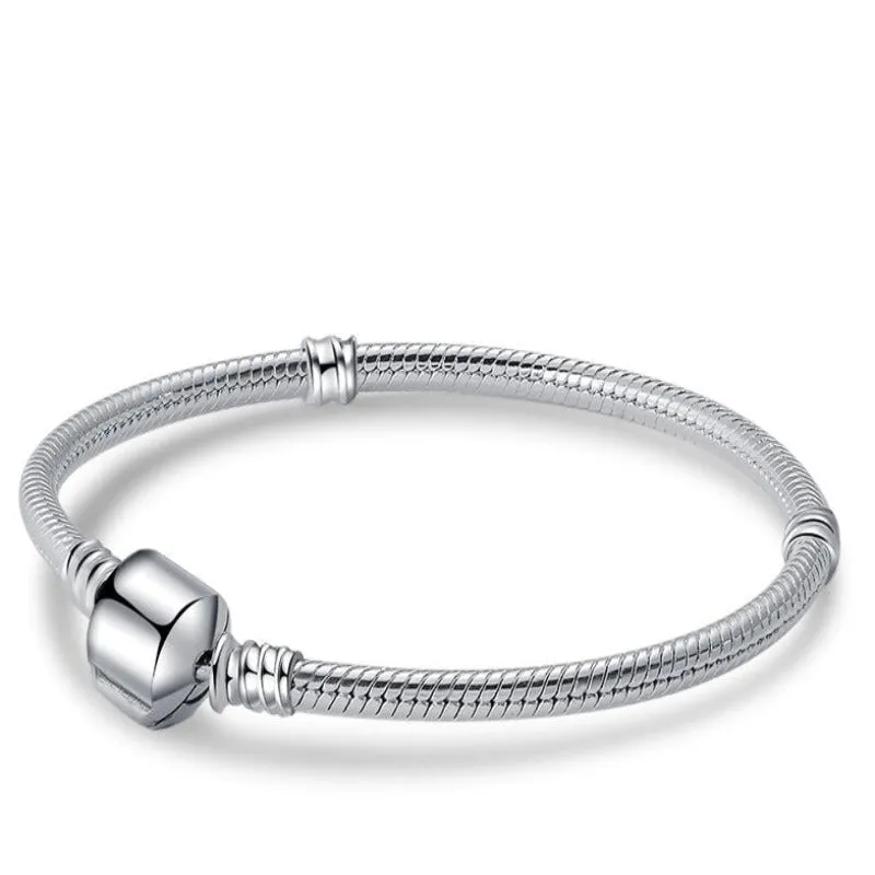 Sterling Silver Round Bracelet For Girls And Women