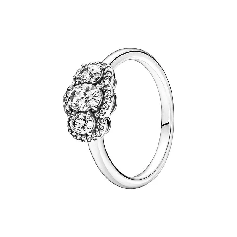 Sterling Silver Sparkling Gem Stylish Ring For Women