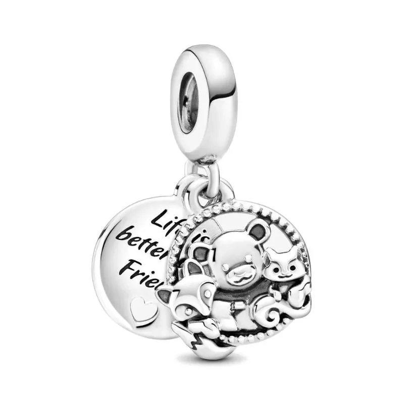 Sterling Silver Stylish Bead Charm For Girls & Women