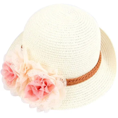 Stylish Floral Straw Hat