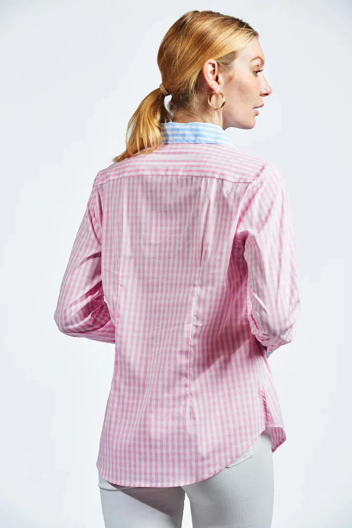 The Icon Shirt Large Check - Pink/Blue