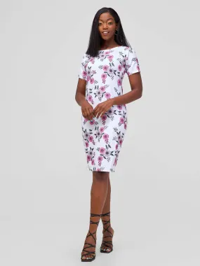 Timyt Urban Wear Scarlet Office Petal Pop Dress - Floral