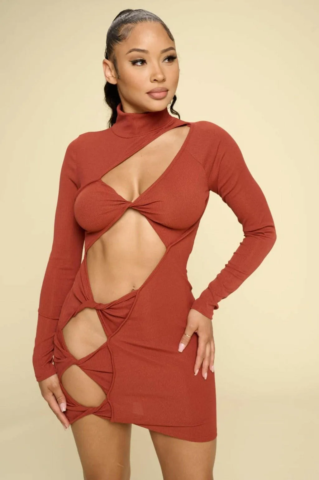 Turn Heads Seductive Mini Dress