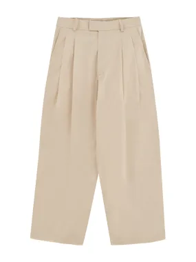 Vanilla Pleated Trousers