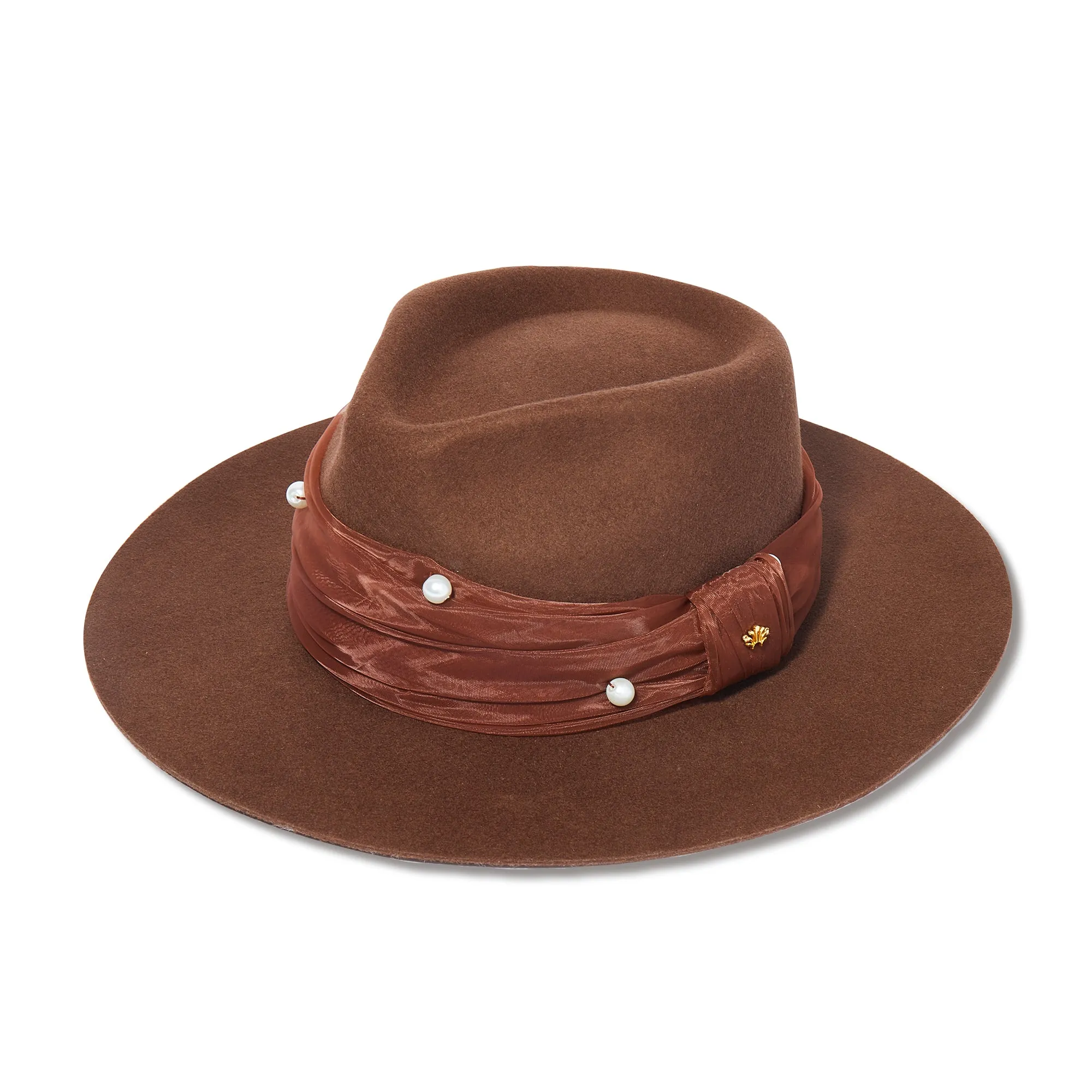 WALNUT FARRAH WOOL RANCHER HAT