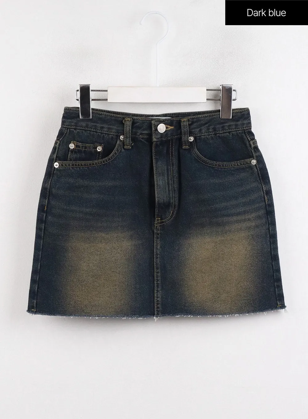 Washed Denim Mini Skirt CJ416