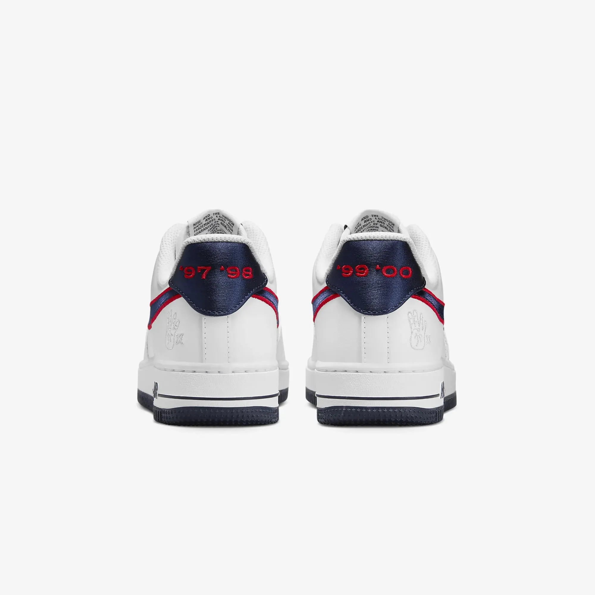 WMN'S AIR FORCE 1 '07 'WHITE/OBSIDIAN-UNIVERSITY RED-WOLF GREY'