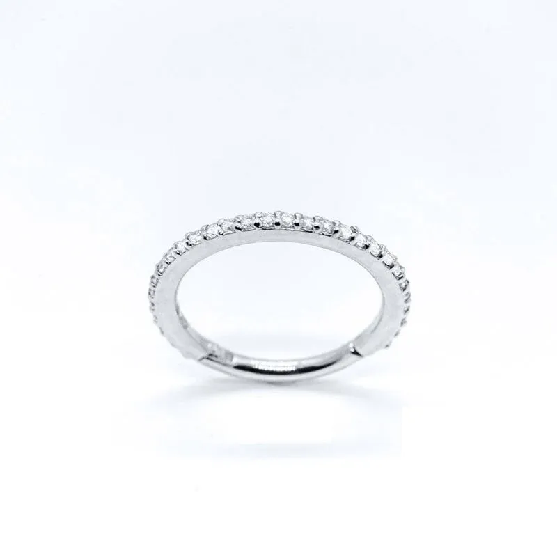 Zircon Sterling Silver Nose Ring For Women